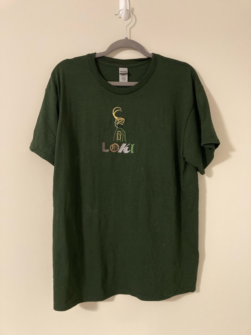 Disney Loki Graphic Crew Neck T-Shirt - Dark Green